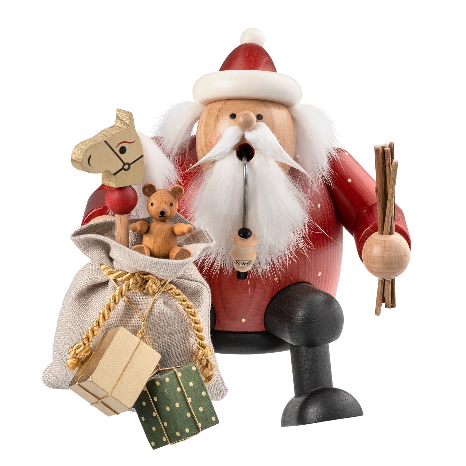 KWO Santa Claus with gift sack, Incense Smoker