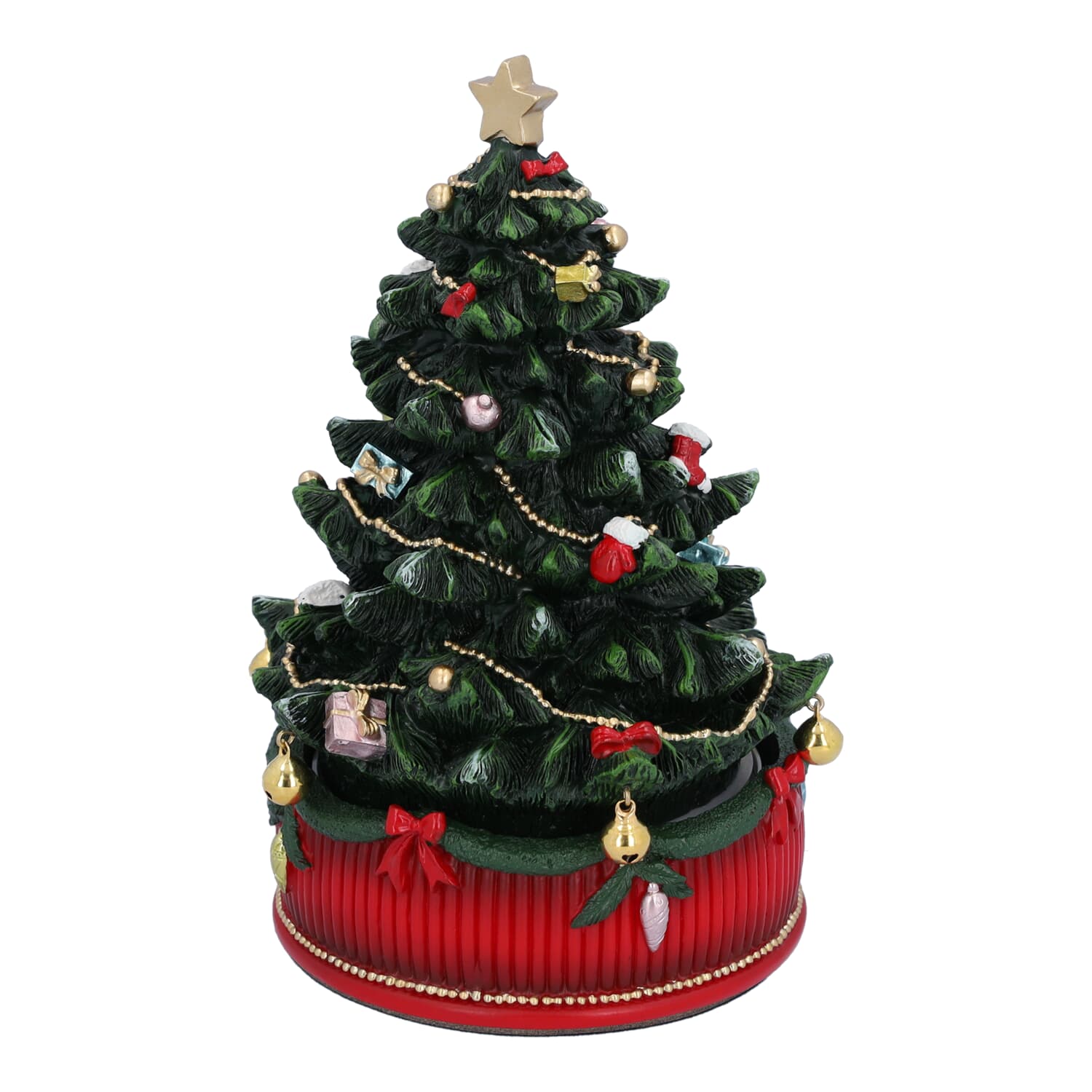 Ceramic Christmas Tree and Music Box