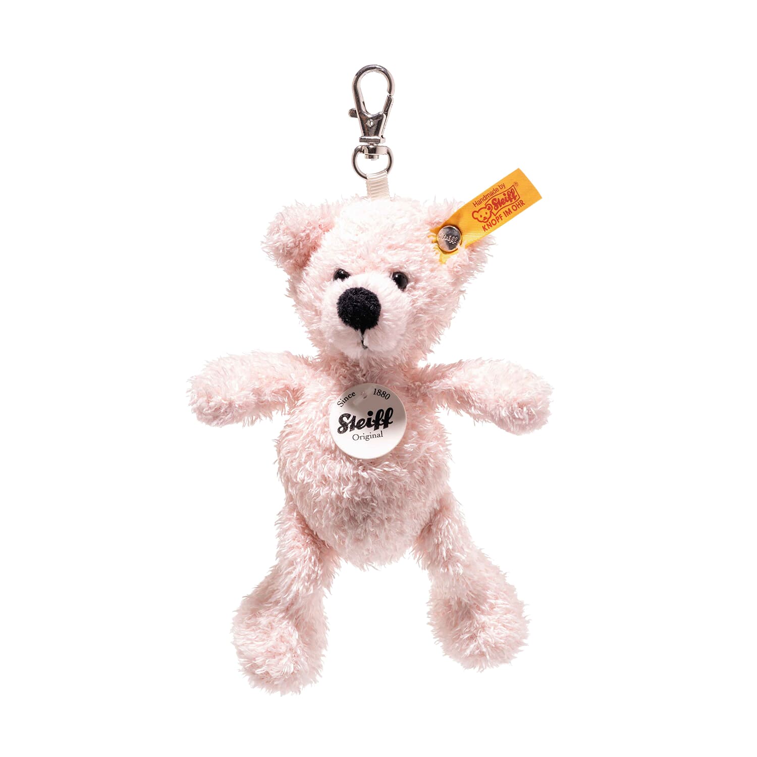 White Steiff Keyring Lotte Teddy Bear Keychain 