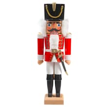 NUSSKNACKER Nikolaus Weihnachtsmann aus Holz 38cm  groß  sehr schön bemalt 