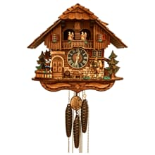 Schwarzwälder Kuckucksuhr Vintage Holz Vogel Wanduhr Geschenk für Wohnzimmer DHL 
